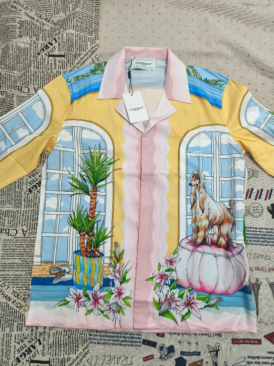 casablanca Other - Casablanca Afghan Hound Print Shirt